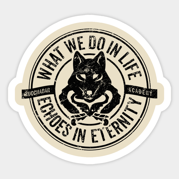 What we do in life echoes in eternity Sticker by MindsparkCreative